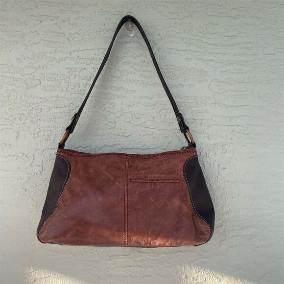 The Sak Women's Bronze Brown Metallic Leather Shoulder Bag - Picture 6 of 13